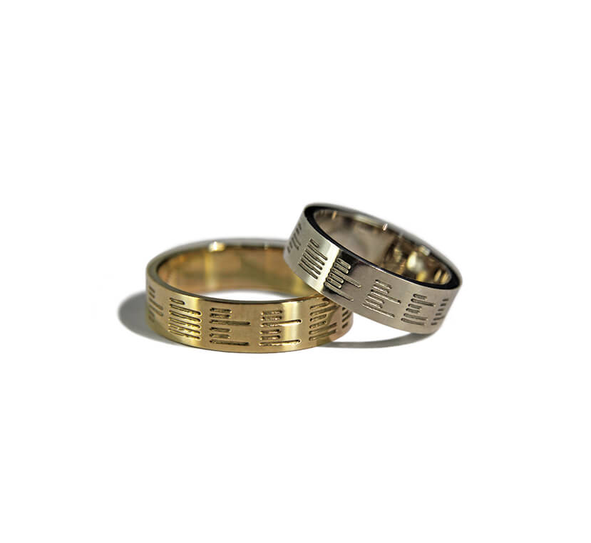 Wedding rings 01110010